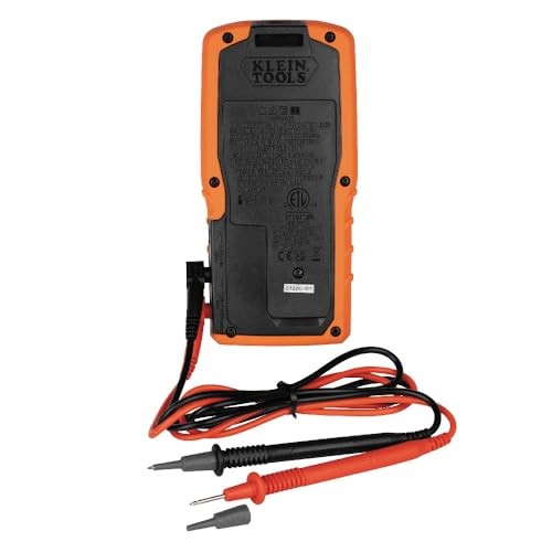 Klein Tools MM450 Slim Digital Multimeter, Reverse One Size, Orange/Black