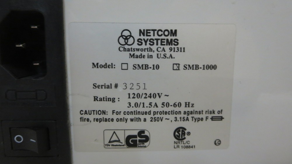NETCOM SYSTEMS SMB-1000 ADVANCED MULTIPORT PERFORMANCE TESTER/SIMULATOR/ANALYZER