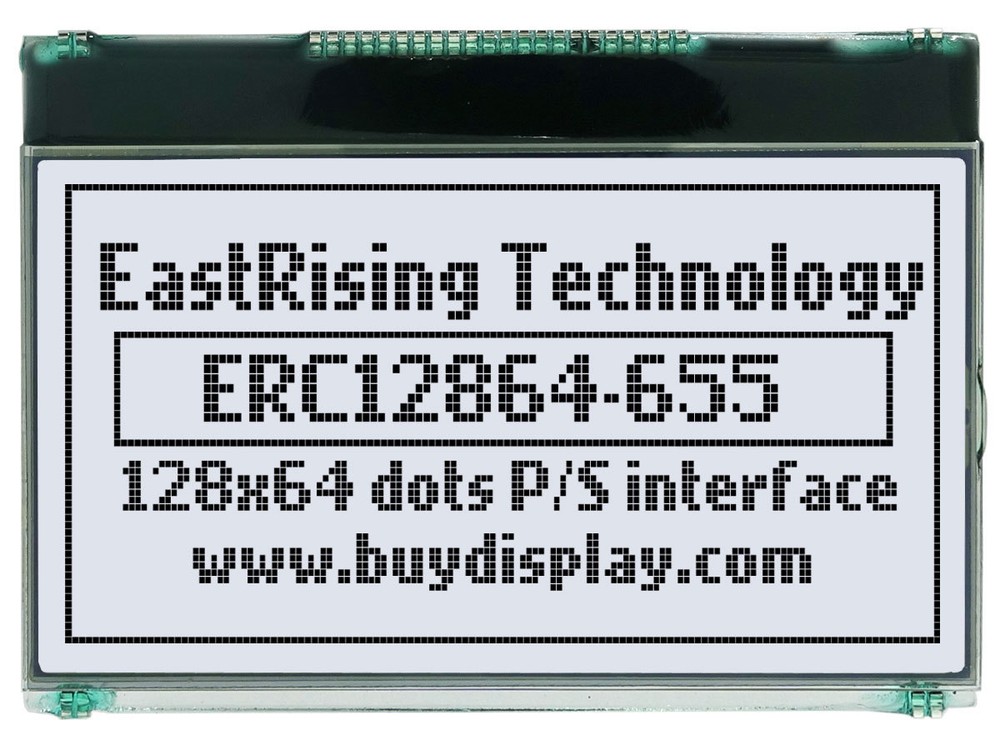 3.3V 2.8"/128x64 COG Graphic LCD Module w/Metal Pin,Tutorial, High Contrast