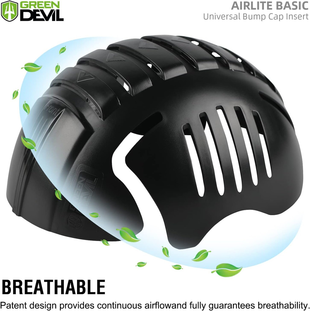 Universal Bump Cap Insert for Baseball Caps One Size 1pack*Black