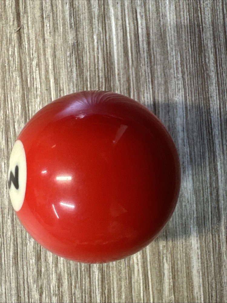 Mini Pool Ball #3 Solid Red 1.5" Diameter Miniature Billiard Replacement Vtg