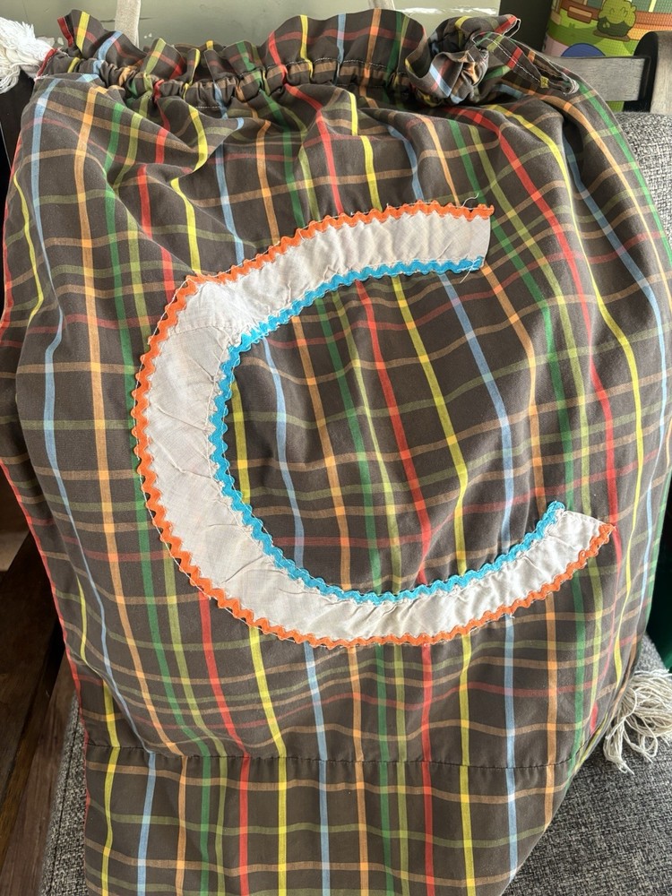 Handmade Toy Bag Letter C Monogram Initial Alphabet
