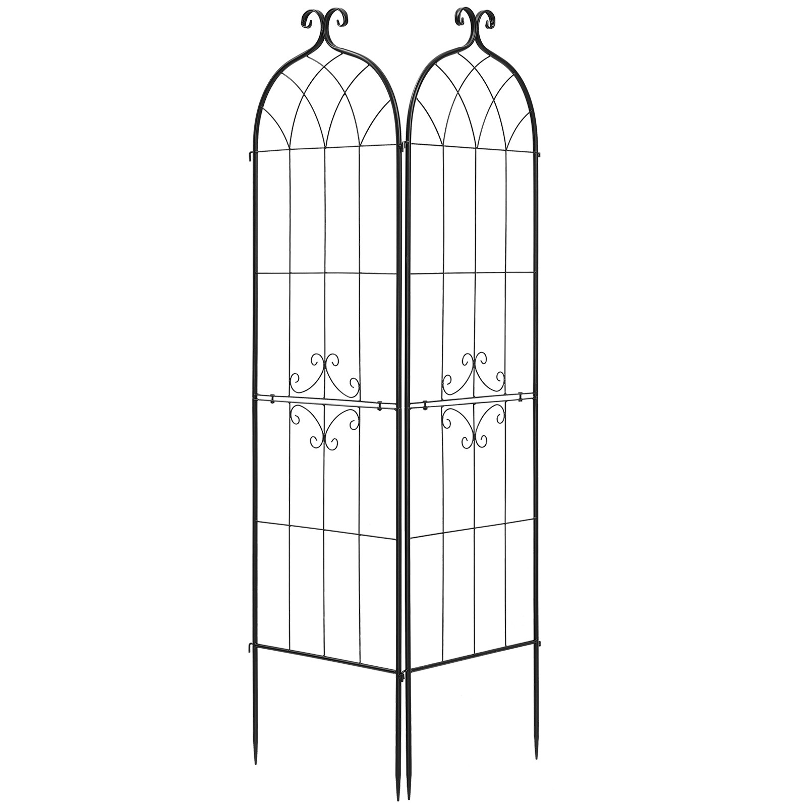 Uimoso Metal Garden Trellis 71" x 20" 2 Packs for Flower Plants Vegetables Yard