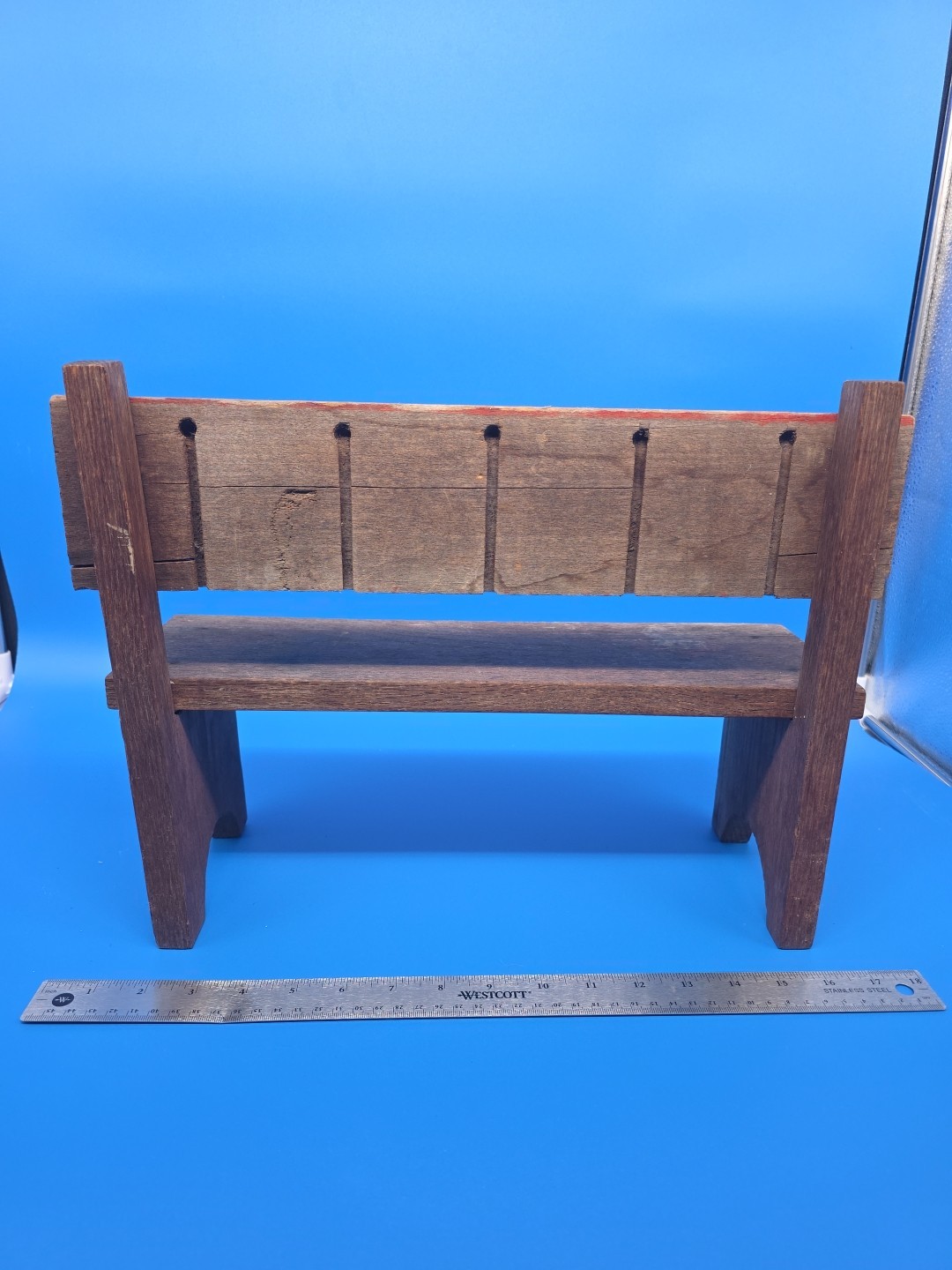 Vintage 70's Royal Crown RC Cola Wooden Soda Folk Art Crate Bench