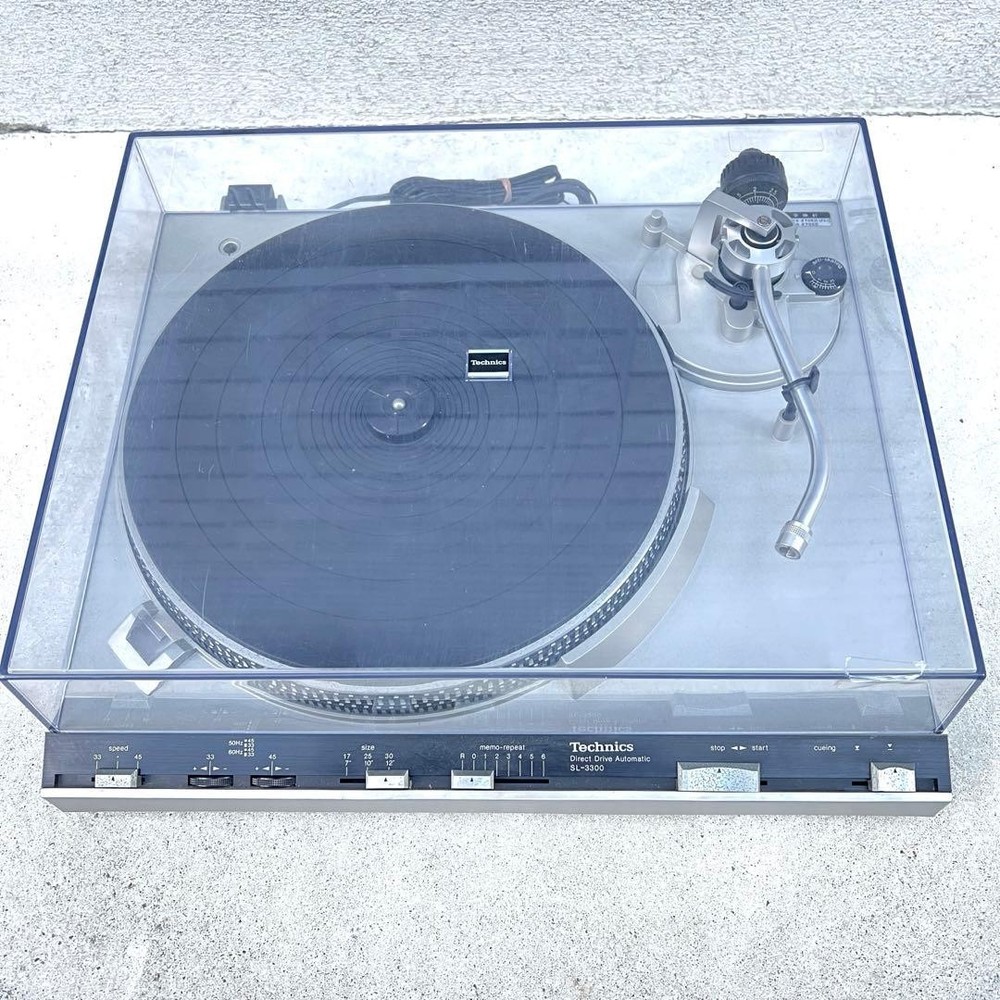 Technics SL-3300 Direct Drive Automatic Turntable Record Player Tested as is