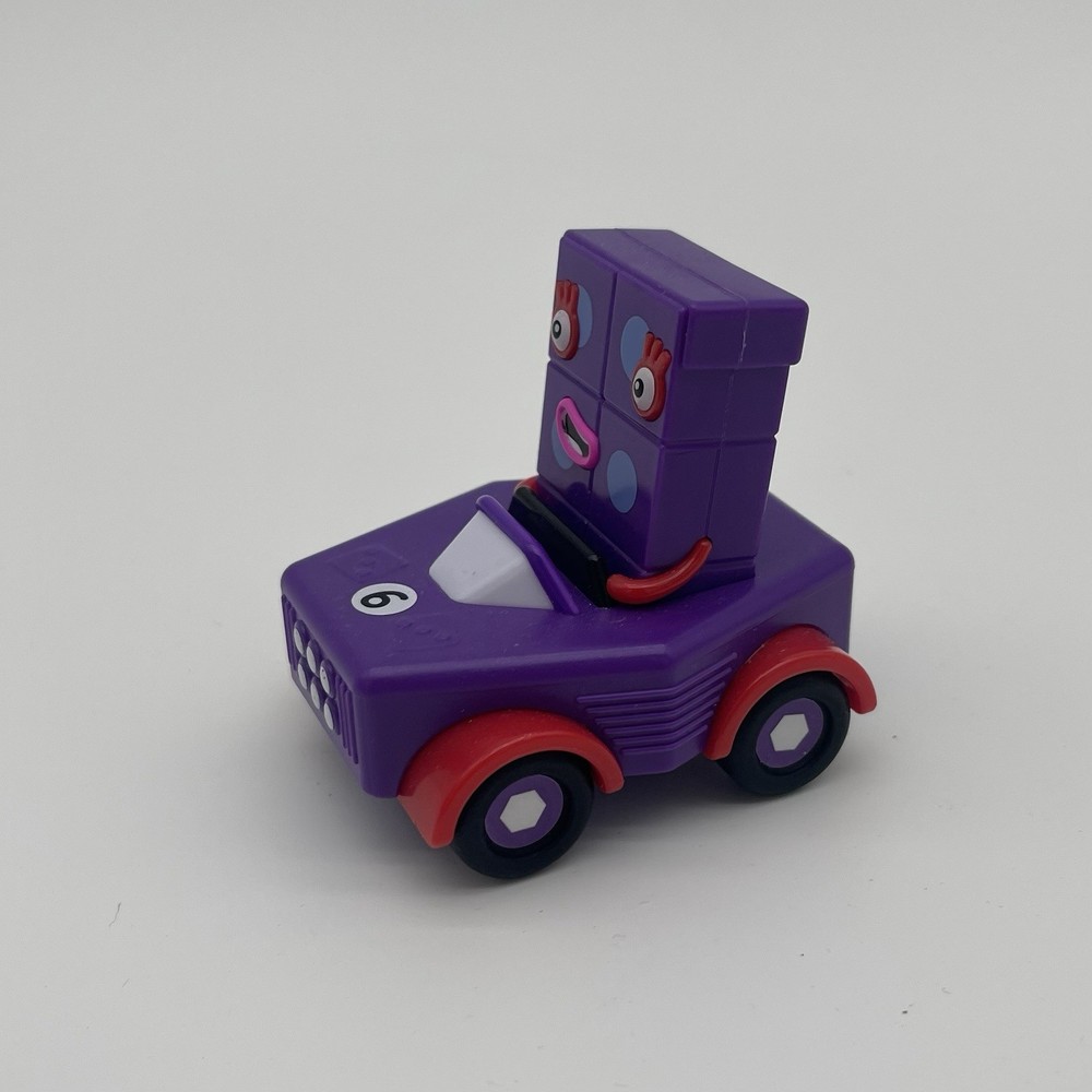 Numberblocks Toy Car 6 Purple hand2mind Math Educational