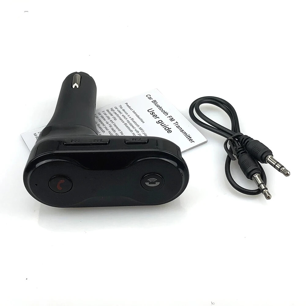 Car Audio Wireless Bluetooth FM Transmitter MP3 Player USB Car Charger Adapter