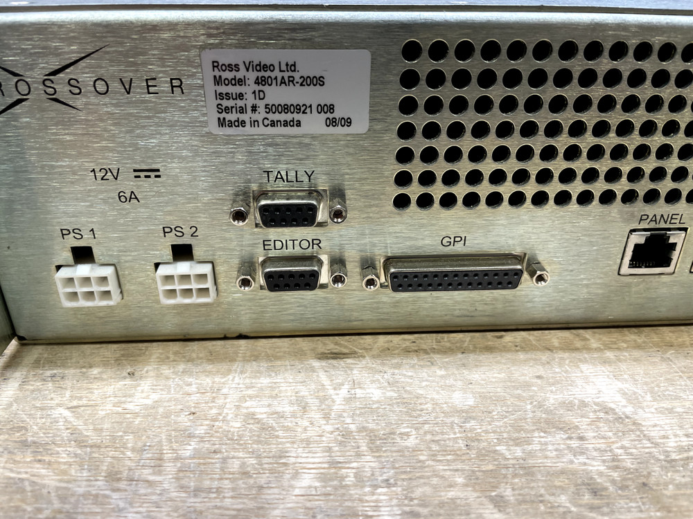 Ross Crossover 12 (12-Input Switcher Frame and panel)