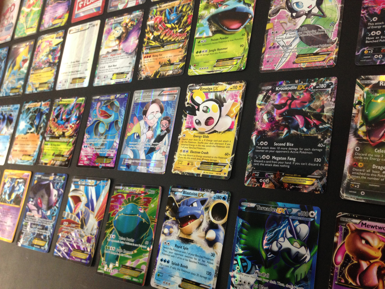 Pokemon Card Lot 100 Official TCG Cards Ultra Rare Included EX GX V MEGA + HOLOS