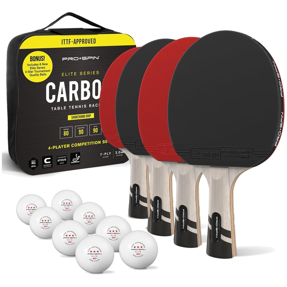 Professional Table Tennis Rackets Set with Case