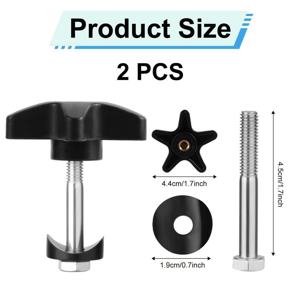 PEUTIER 2 Sets Rollator Walker Replacement Knobs, Comfortable Medium, Black