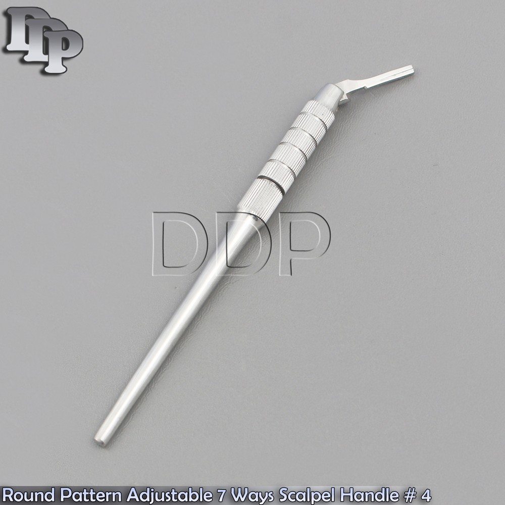 ROUND PATTERN ADJUSTABLE 7 WAYS SCALPEL HANDLE #4 SURGICAL DENTAL IMPLANTS