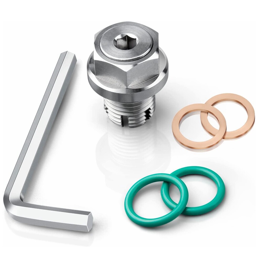 M12.1x1.5, 15mm Oversize Piggyback Oil Drain Plug Self Tapping Pan Thread Repair