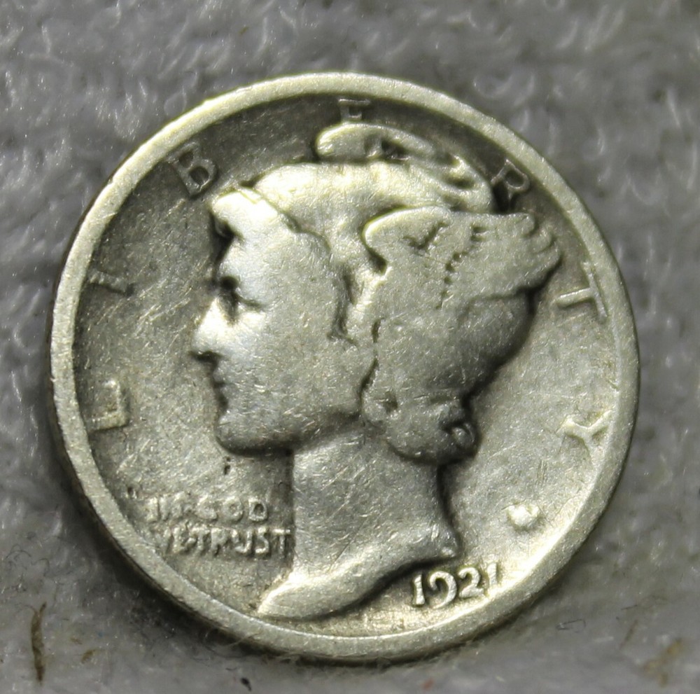1921 mercury dime