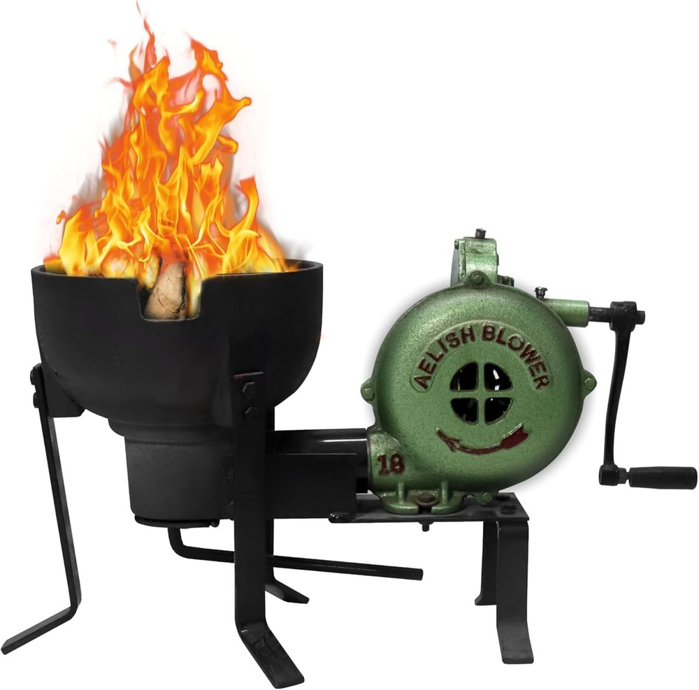Simond Store Blacksmithing Coal Forge Furnace with Hand Blower