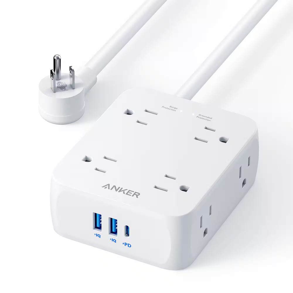 Anker - 341 USB Power Strip - White