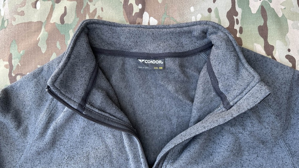 🇺🇸 Condor Matterhorn Warm Tactical Fleece Knitted Base Layer Jacket Graphite