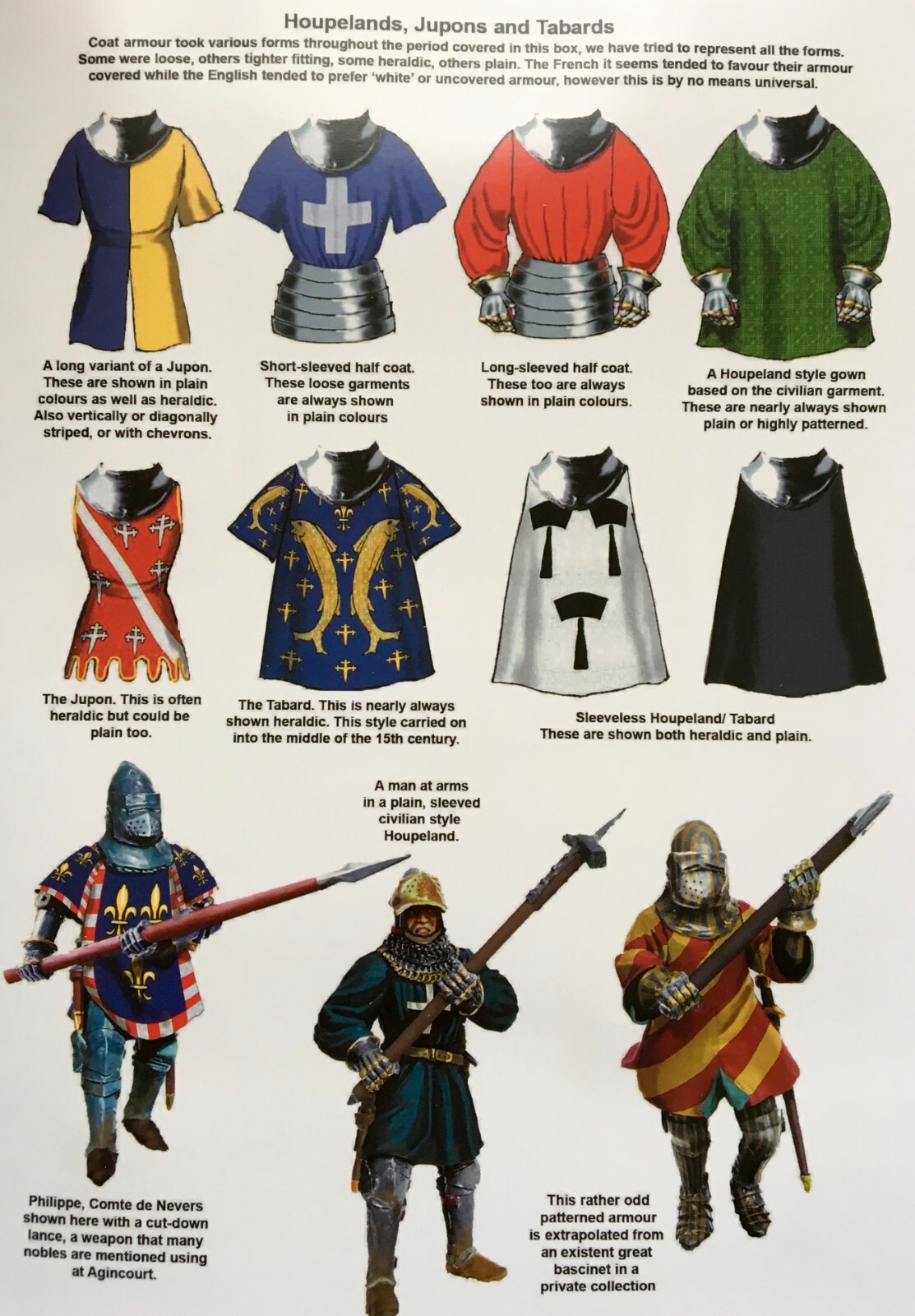 Perry Agincourt French Army 1415 - 1429 Infantry • 1 Sprue • 12 Minis