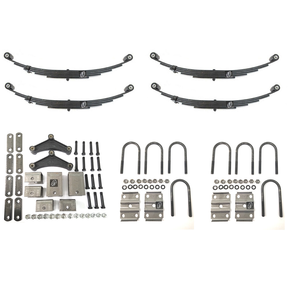 5,200 lbs. Dual Trailer Axle Suspension Kit (Leaf Springs, Hanger & U-Bolt kit)