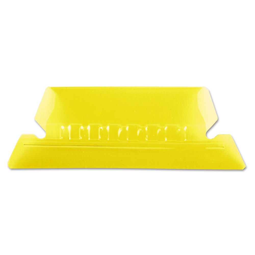 Pendaflex® Hanging File Folder Tabs, 1/5 Tab, Two Inch, Yellow Tab/White Insert,