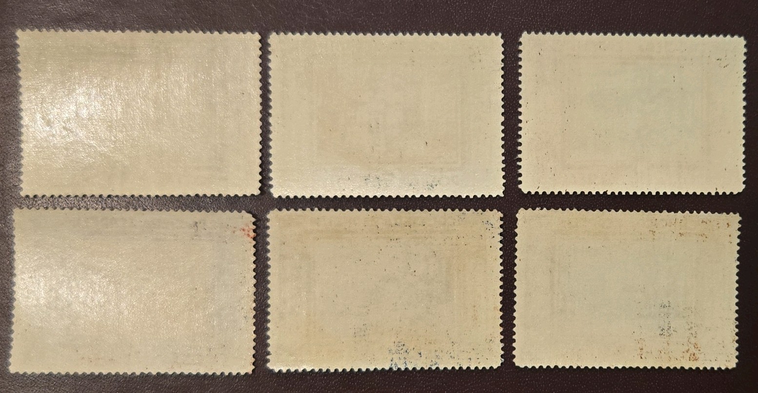 Italy C42 to C47 mnh Zeppelin airmail set - Some Gum Disturbance