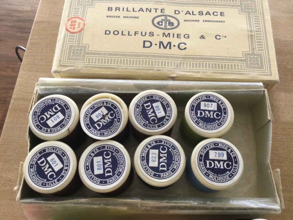 DMC Thread 8 new 16 usedSpool Multi Color Dollfus—Mieg