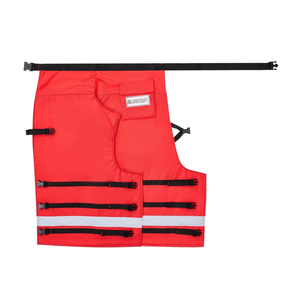 8-Layer Chainsaw Chaps Wrap, Polyester-Polypropylene, Adjustable Waist Belt