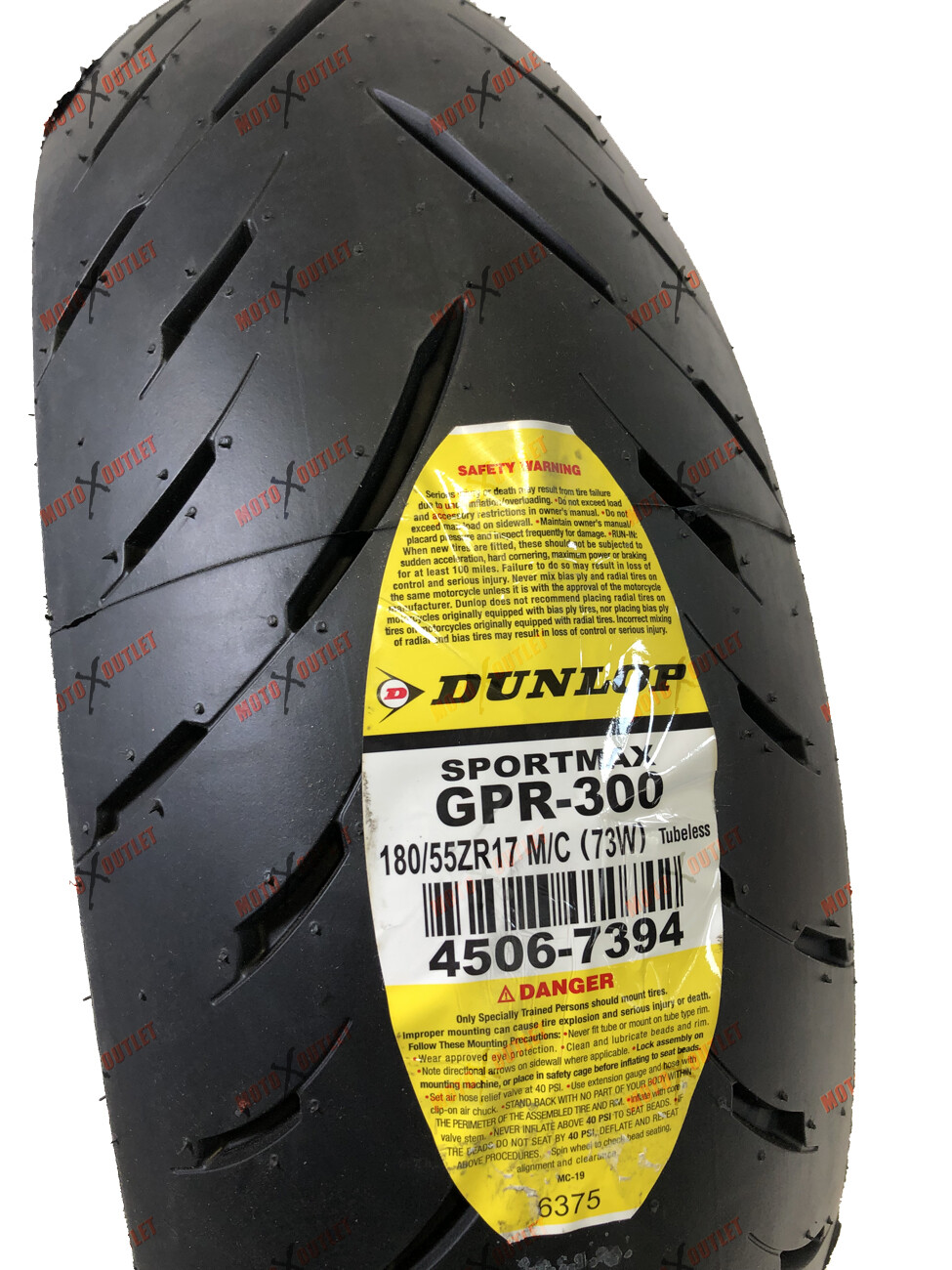 Dunlop Sportmax 180/55ZR17 GPR 300 180 55 17 Rear Motorcycle tire 45067394