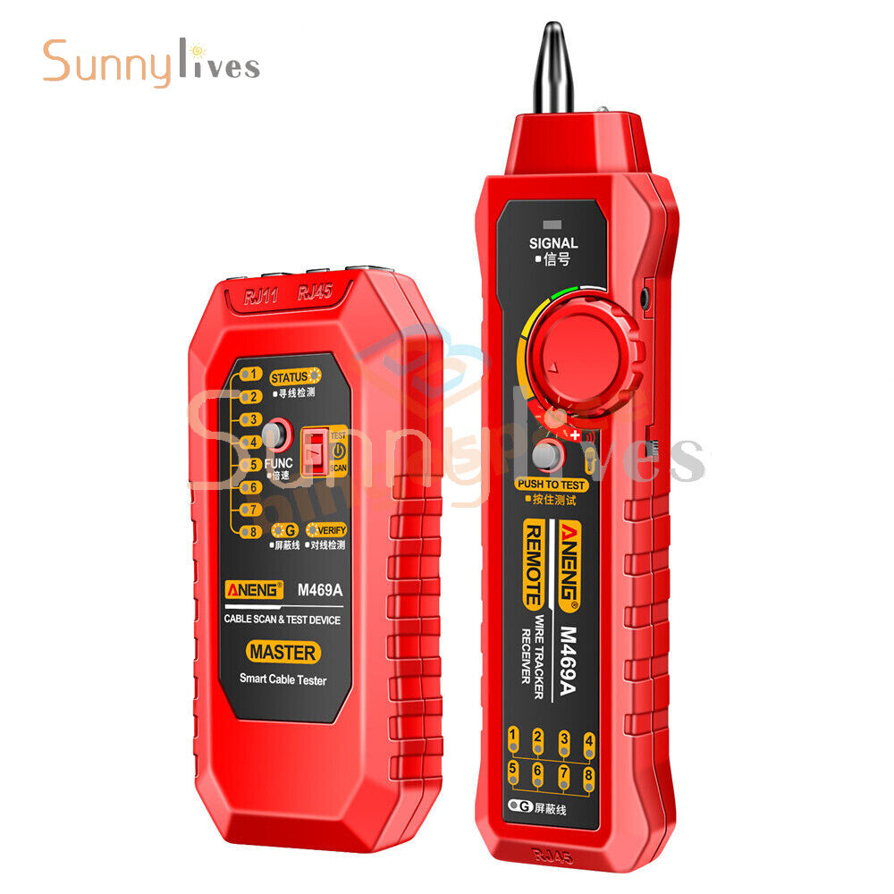 ANENG Network Cable Telephone Line Tracker M469A Networking Analyzer RJ45 RJ11