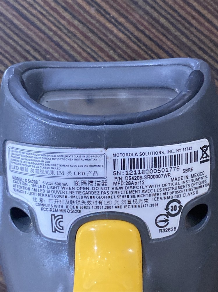 Motorola DS4208-SR00007WR USB Barcode Scanner NO Cable