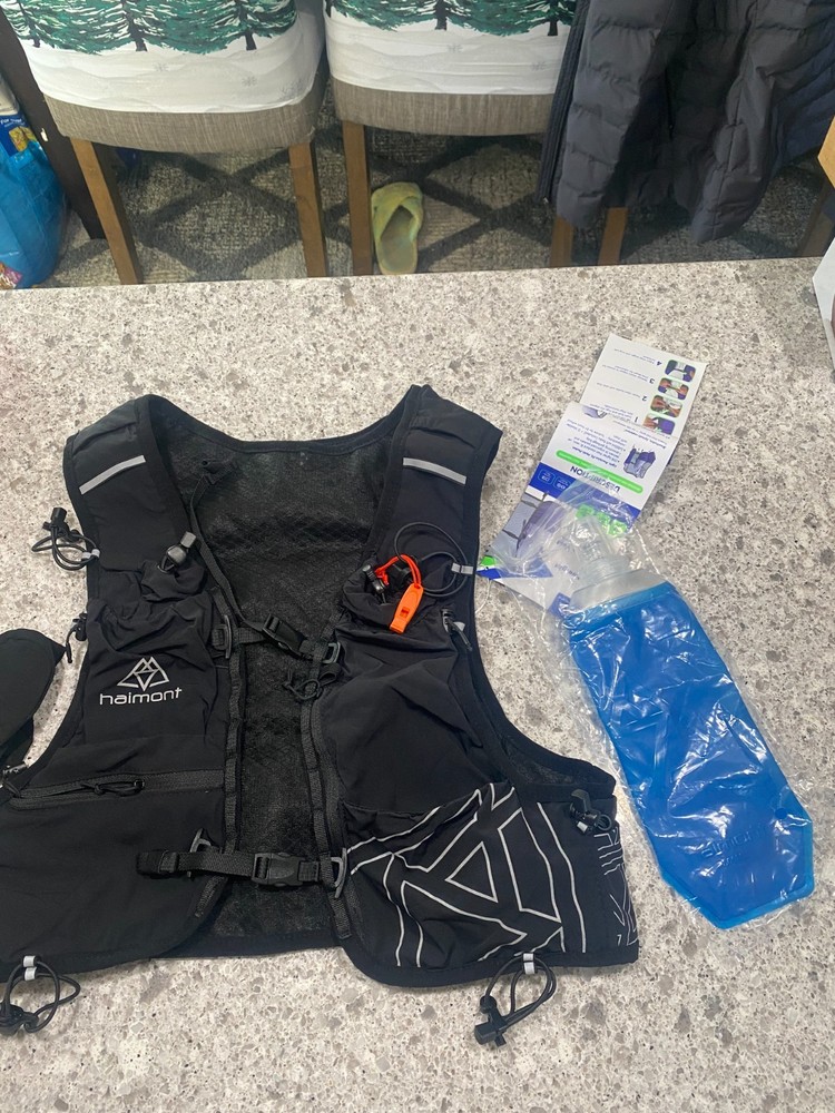 Haimont Running Hydration Vest 1 TPU Soft Flasks Lightweight Runner