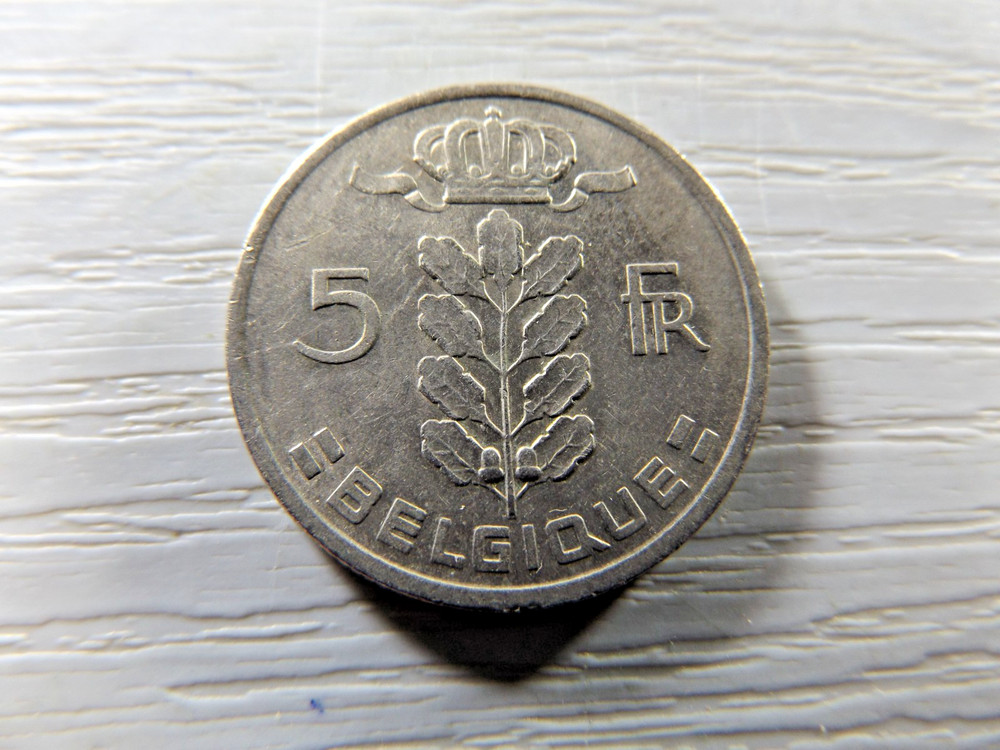 BELGIUM 1975 5 Francs