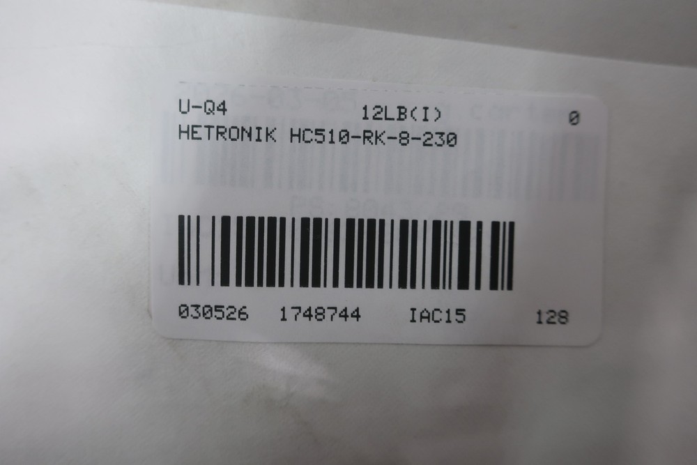 Hetronik HC510-RK-8-230 Plc Rack