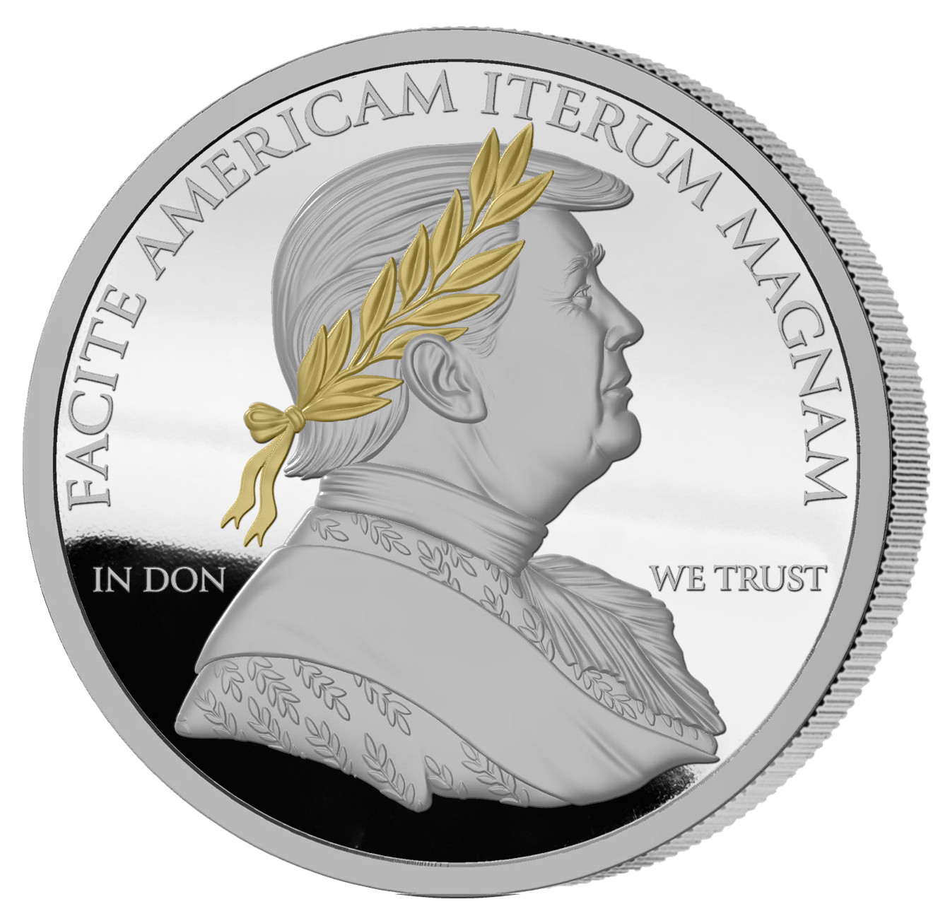 2025 Liberia Trump Caesar Proof 1 oz Silver Coin - 999 Mintage