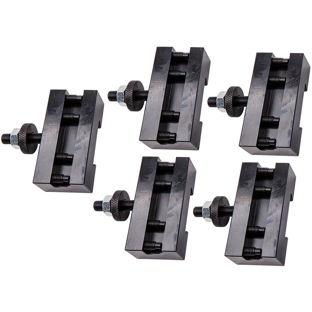 5pcs Quick Change Tool Post Holders ToolingKit  For Mini Lathe 250-201