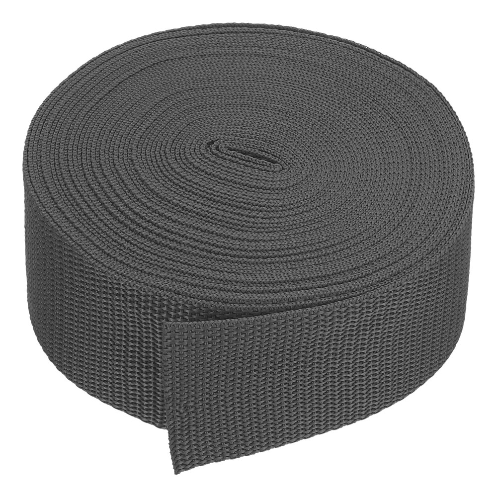 10 Yard Webbing 2 Inch Polypropylene Webbing Strap Chair Straps Dark Gray