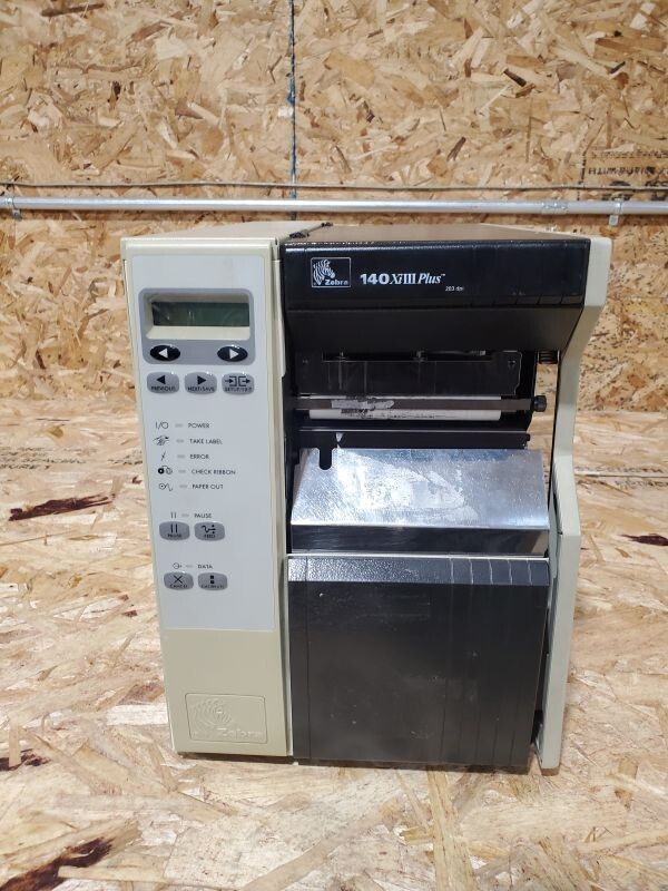 Zebra 110XiIII PLUS Thermal Direct Transfer Label Barcode Printer - Turns on
