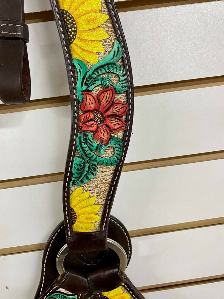 Circle Y Rising Sunflower Breast Collar