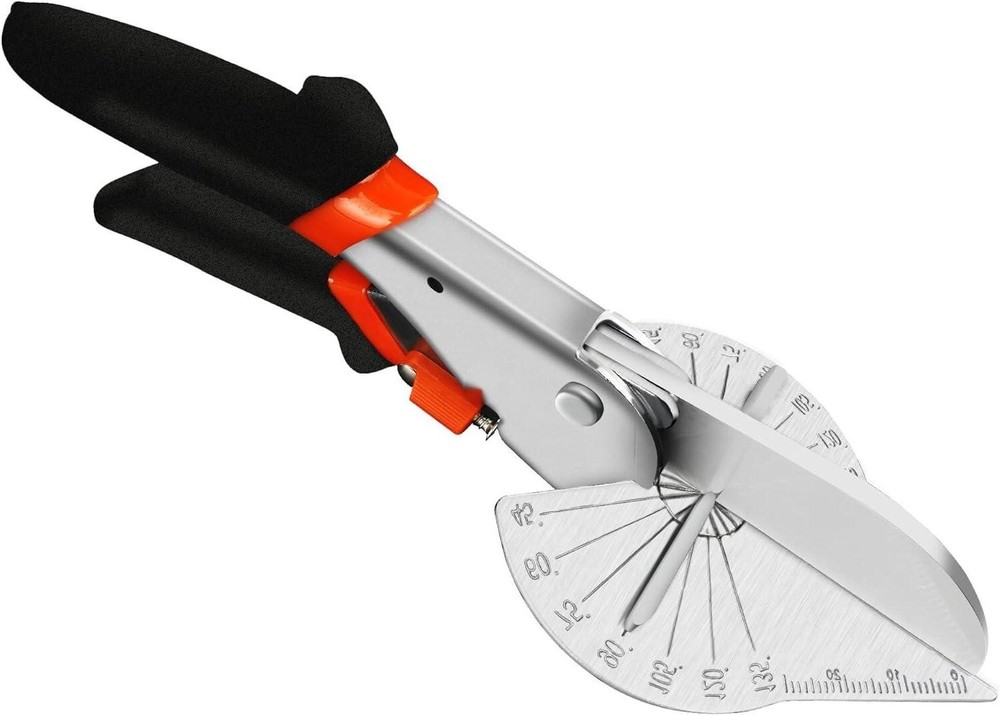 Multi-Angle Miter Shears, 45-135° Adjustable, for Precise Cutting of Wood, PVC