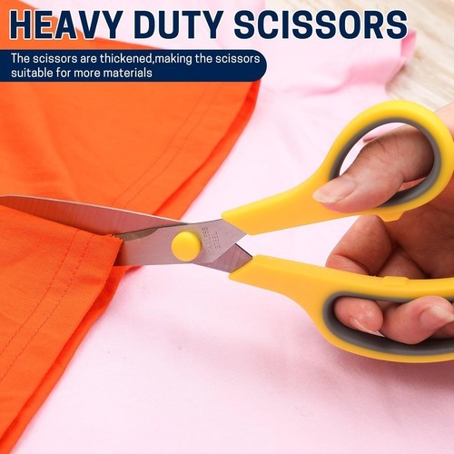 5-Pack, 8" Scissors All Purpose Comfort-Grip Handles Sharp 5Pack, 5pack