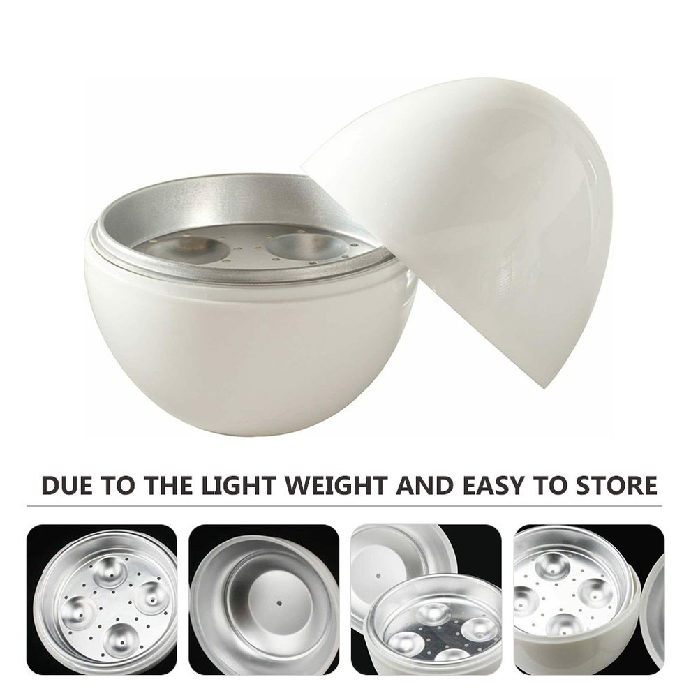 1pc Microwave Egg Boiler Home Egg Shape Cooker Simple Steamer