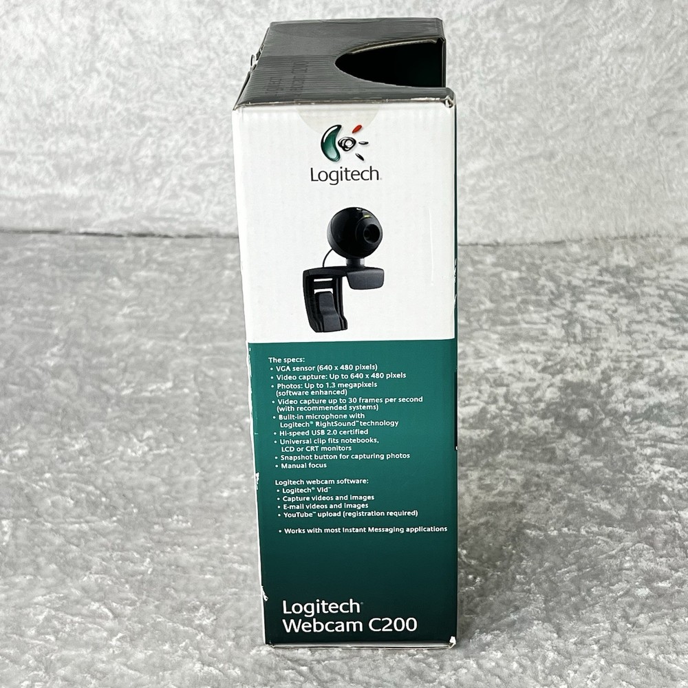 Logitech C200 Webcam - 960-000415 - New