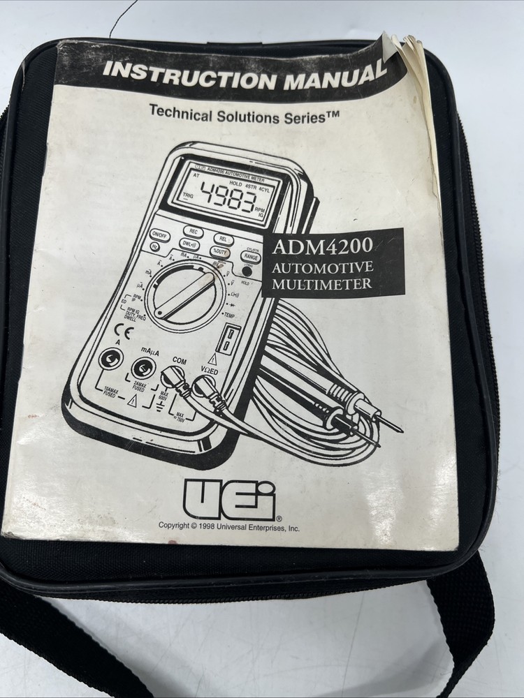 UEI ADM 4200 Automotive Multimeter Technical Solution Series.