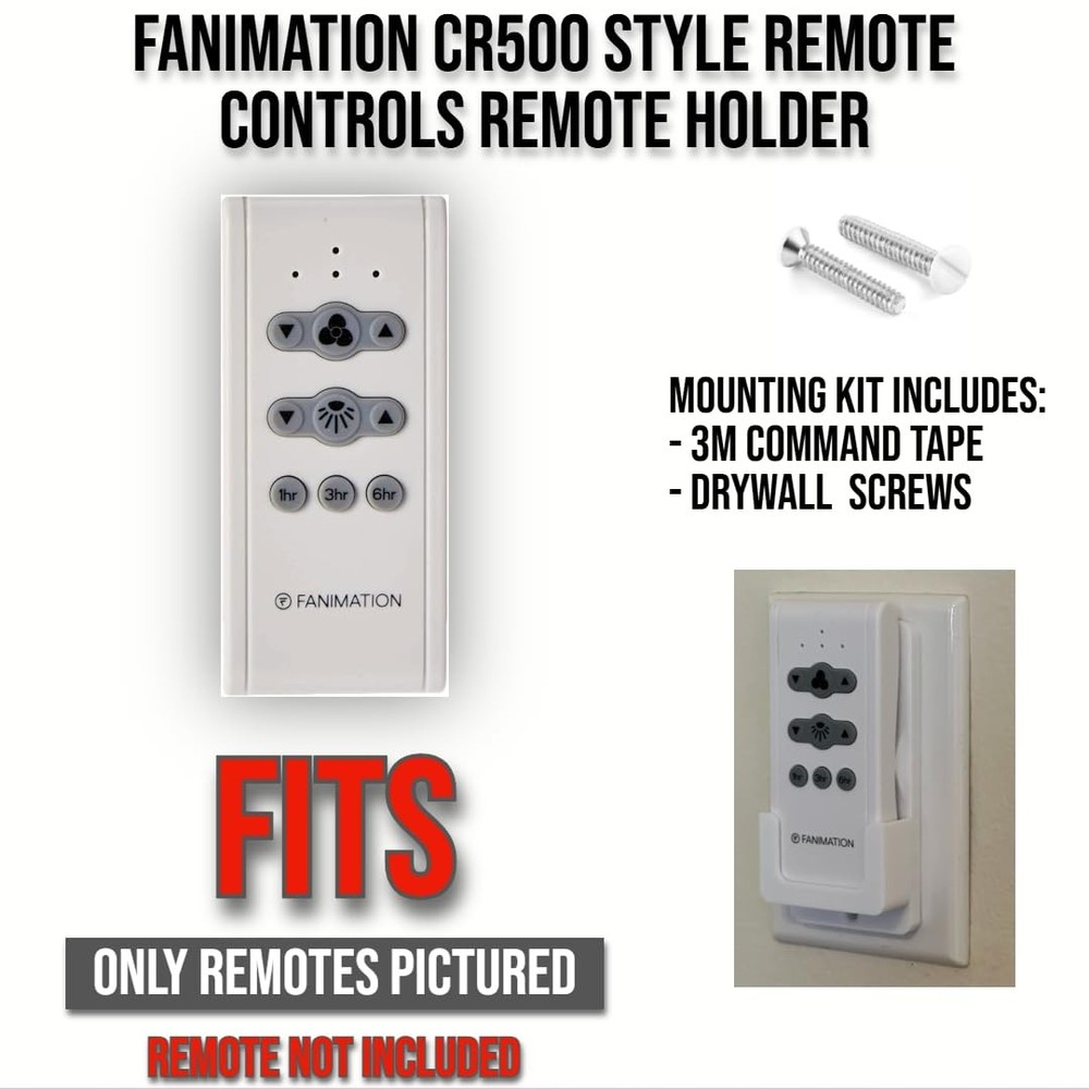 Replacement Wall Mount Holder Compatible with Fanimation CR500 Remote Control...