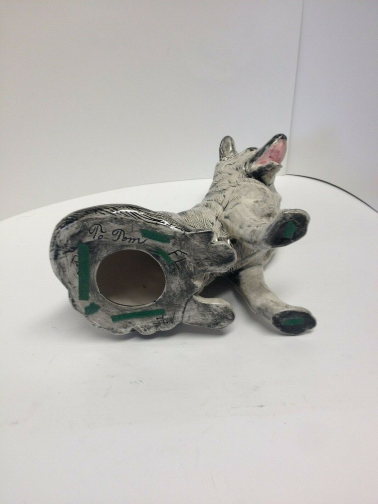 Vintage Ceramic German Shepherd Figurine