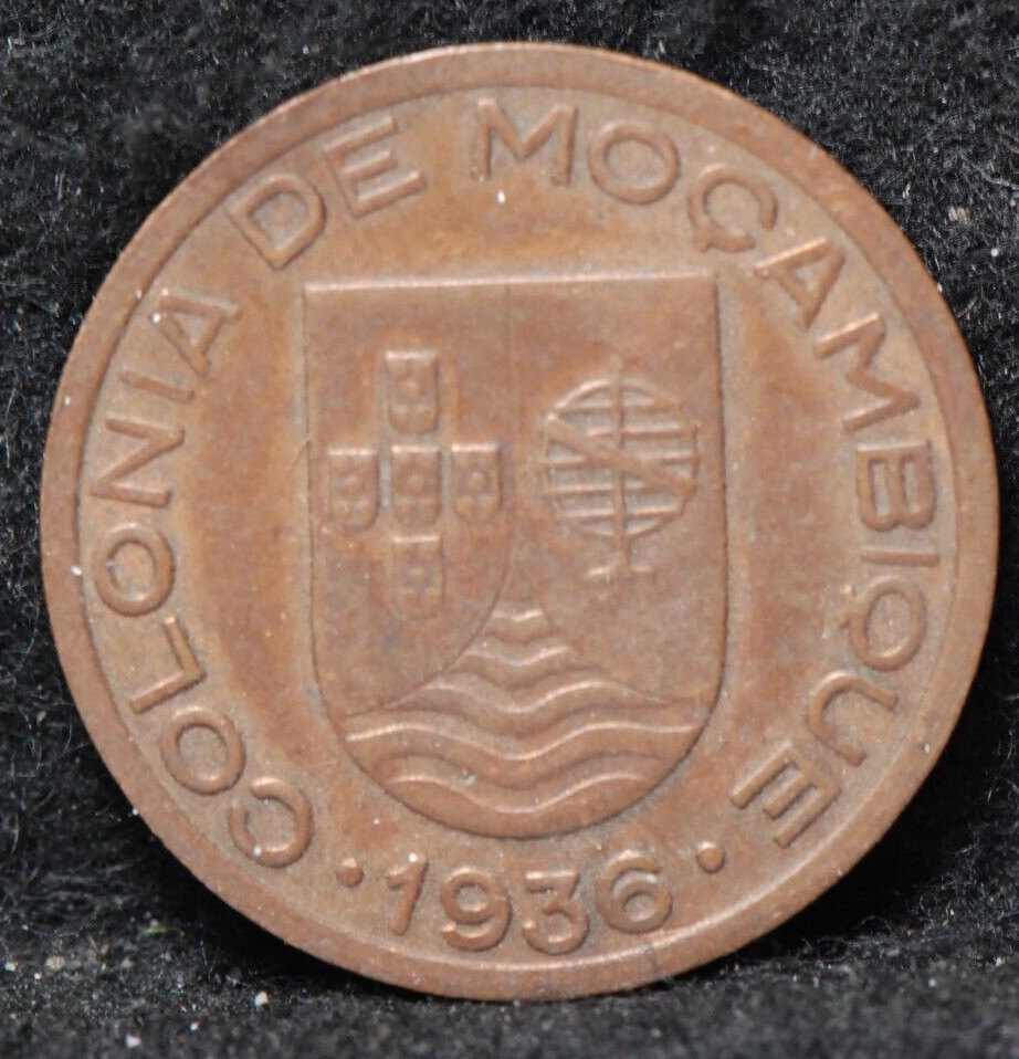 Mozambique, 1936 10 centavos, KM63, Extremely Fine, 5-21*