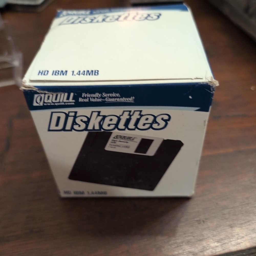 Quill 3.5 Diskette New Sealed 25ct