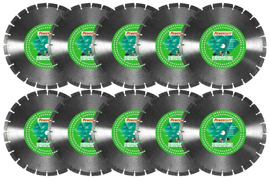 10PK-14" Concrete Masonry Asphalt 12.9MM High SEG MORE Diamond Saw Blade-BEST