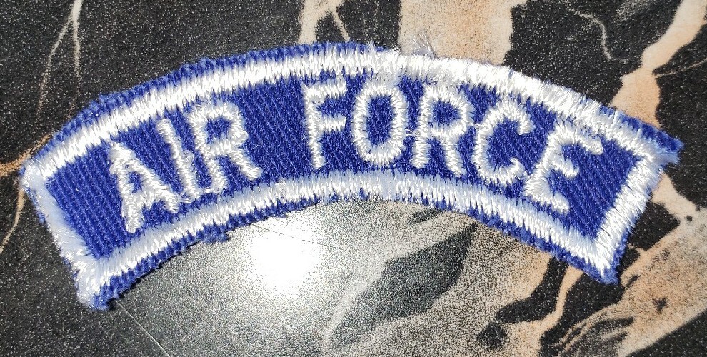 USAF Air Force Tab Arc Cut Rocker Patch