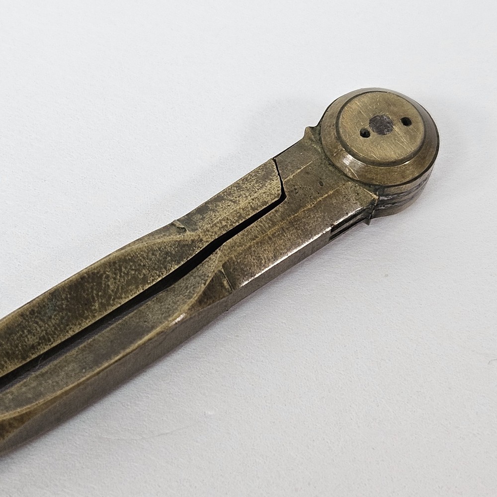 Vintage Brass Drawing Compass Divider Tool Engineering Drafting Antique